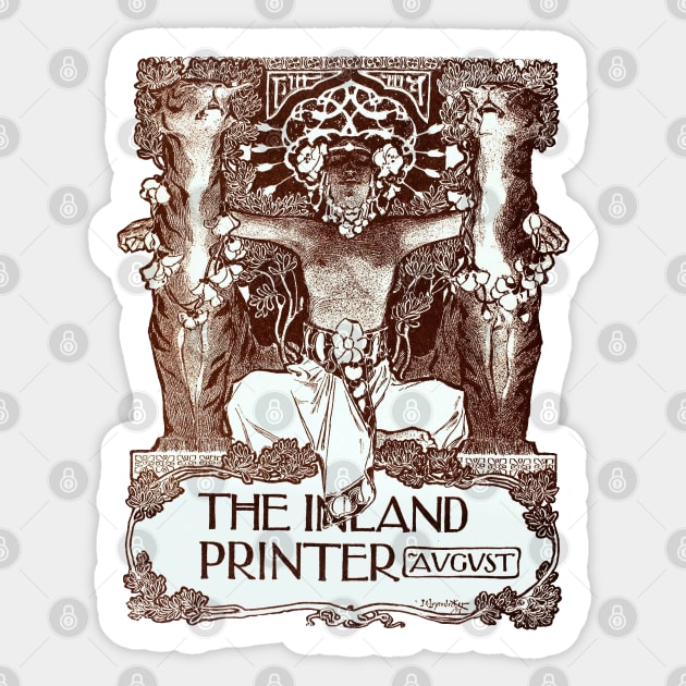 Cover for The Inland Printer Sticker by UndiscoveredWonders